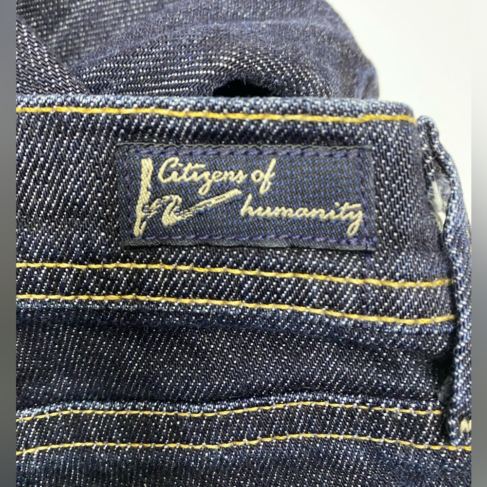 Citizens of Humanity Electric Guitar Grommet Stretch Bootcut Flare Jeans 25 x 33 - Picture 5 of 16